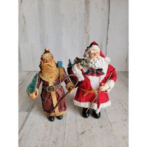 Santa Claus figure set cane vintage home decor‎ Xmas tree